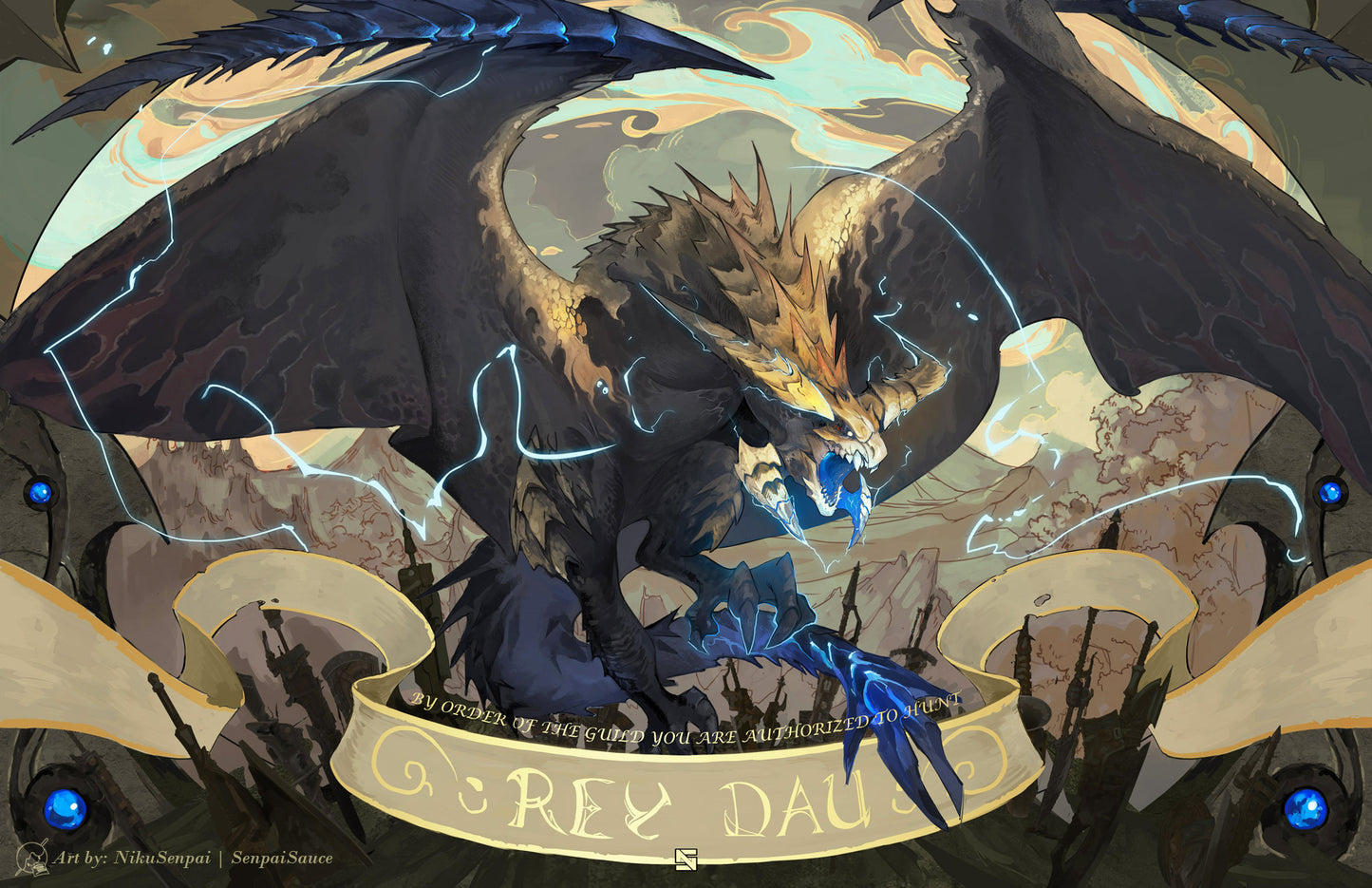 Thunder Apex Wyvern (Gold Foil)