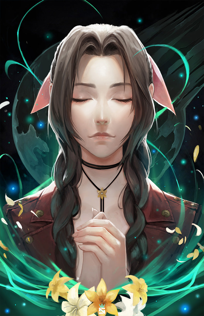 Flower Girl's Praying Gaze