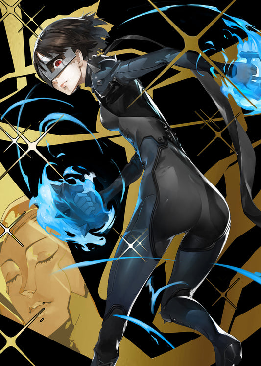 Nuclear Enforcer Priestess 5x7 Gold Foil