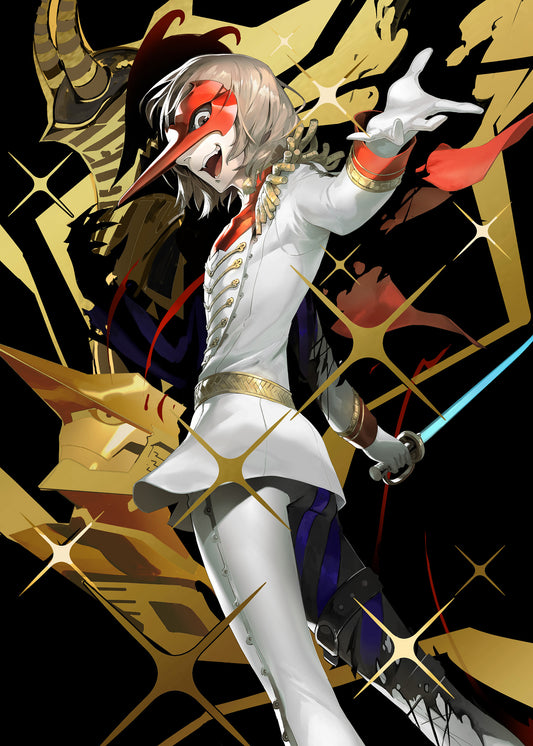 Cursed Pancake Justice 5x7 Gold Foil